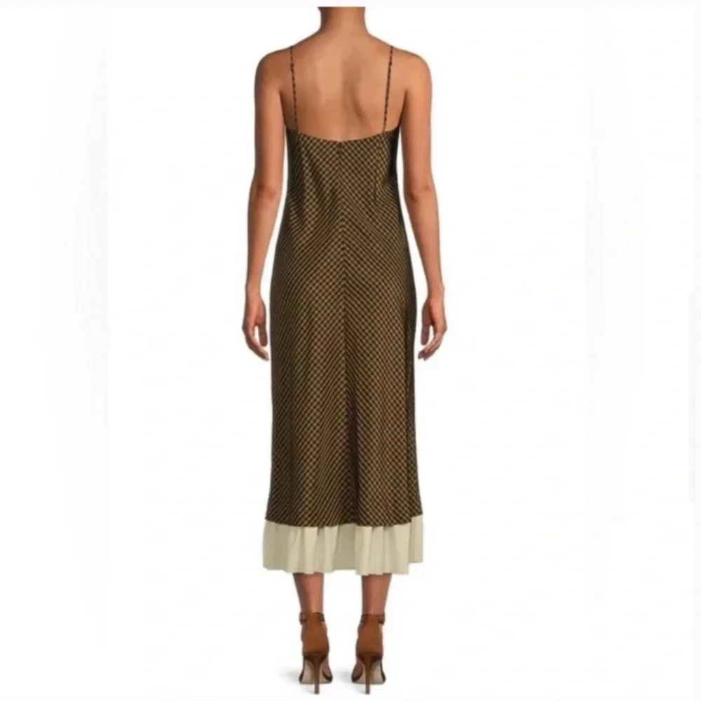 ANTONIO MELANI Brown and Cream Dress - Picture 10 of 12